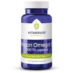 Vegan omega 3 1000 triglyceriden 300 DHA 100 EPA