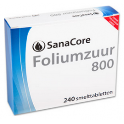 SanaCore Foliumzuur 800 240 smelttab