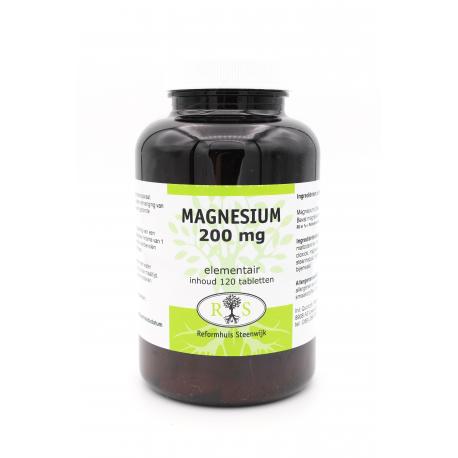 Reformhuis Steenwijk Magnesium 200 mg elementair 120 tab