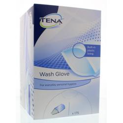Wash glove with plastic lining
