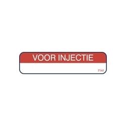 Sticker voor injectie rood
