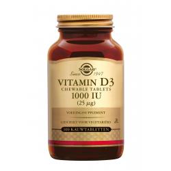Vitamin D-3 25 µg/1000 IU Chewable Tablets