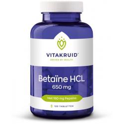 Betaine HCL 650 mg & pepsine 160 mg
