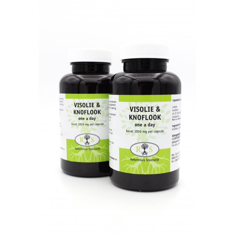 Verhuizer Versterker verhoging Visolie & Knoflook 60 caps 1+1 gratis