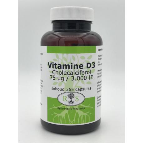 Vitamine D3 Cholecalciferol 75 ug / 3000 IE 365 caps
