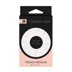 Nails french medium
