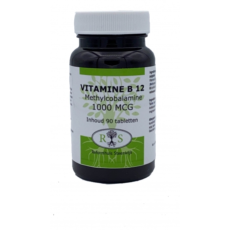 Reformhuis Steenwijk Vitamine B12 1000 mcg met methylcobalamine 100 smelttab